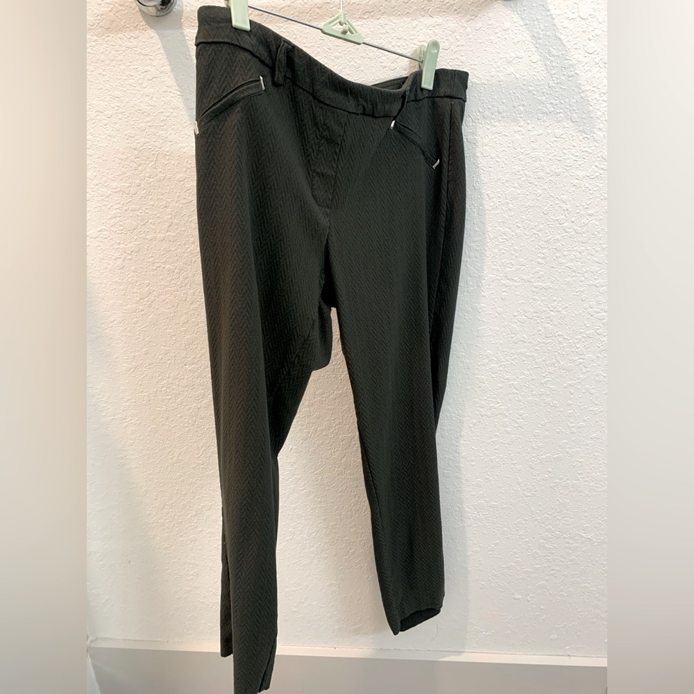 Green Detailed Dress Pants